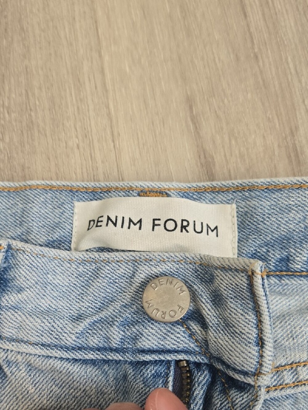 Denim Forum Light Blue High-Rise Women's Jeans - Picture 4 of 8